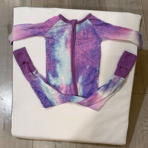 Little Sleepies Purple and Pink Tie-Dye Rashguard